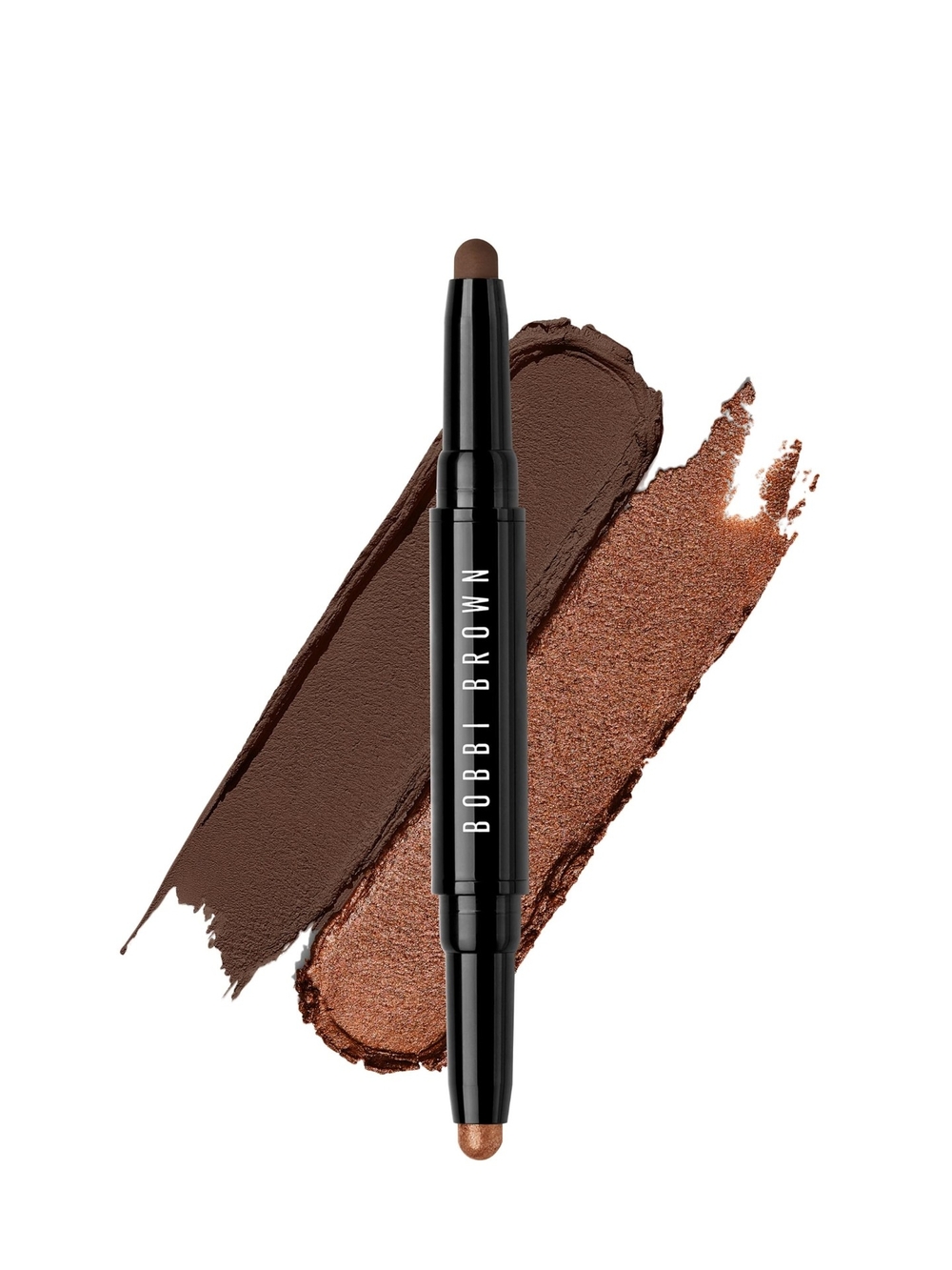 Bobbi Brown Dual-Ended Eye Shadow Stick In Milk Chocolate Shimmer & Midnight Bwn